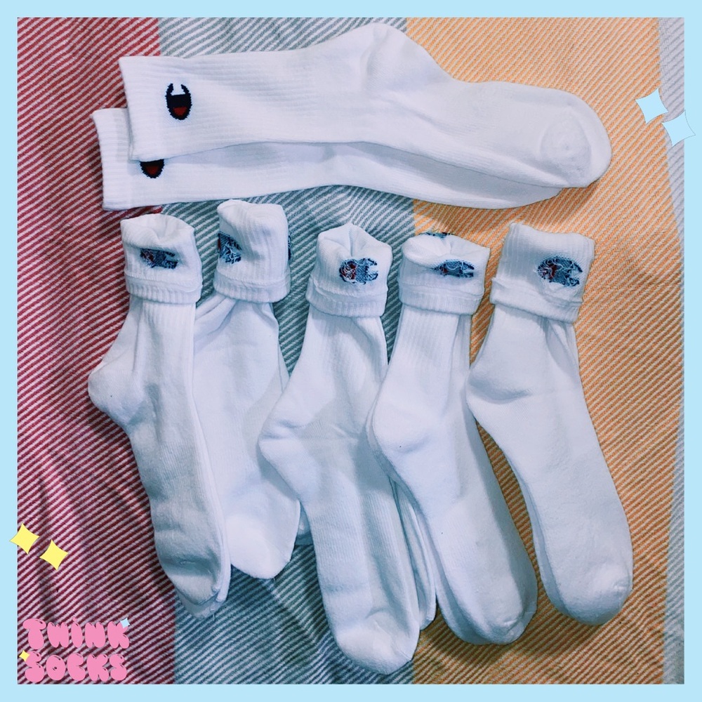 6 PACK White Cushioned Champion Crew Socks